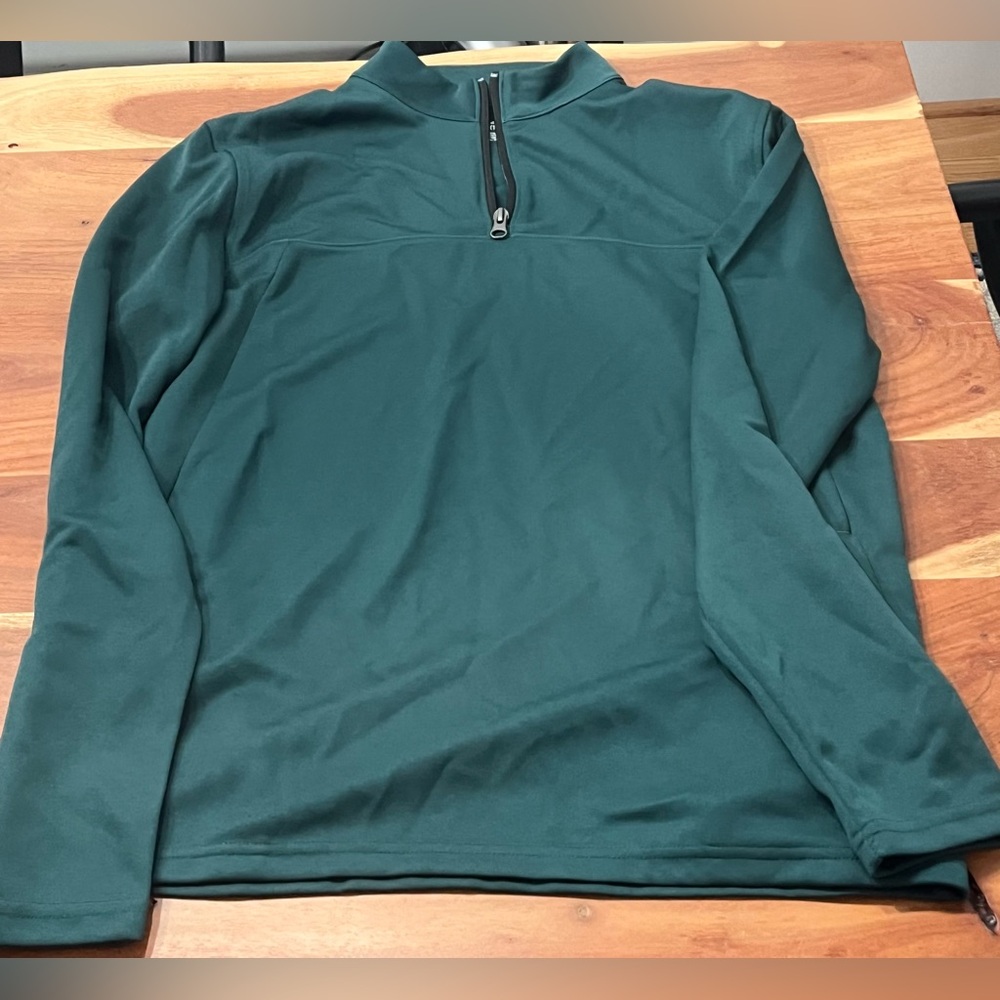NWT Z by Zella Quarter Zip Golf Pullover in Forest Green - Size 2XL (18-20)
